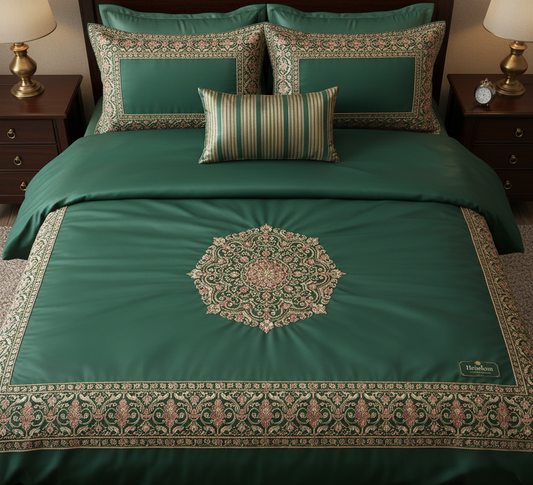 The Art of Opulence: Your Guide to Buying the Best Luxury Embroidered Bedsheet Set in India