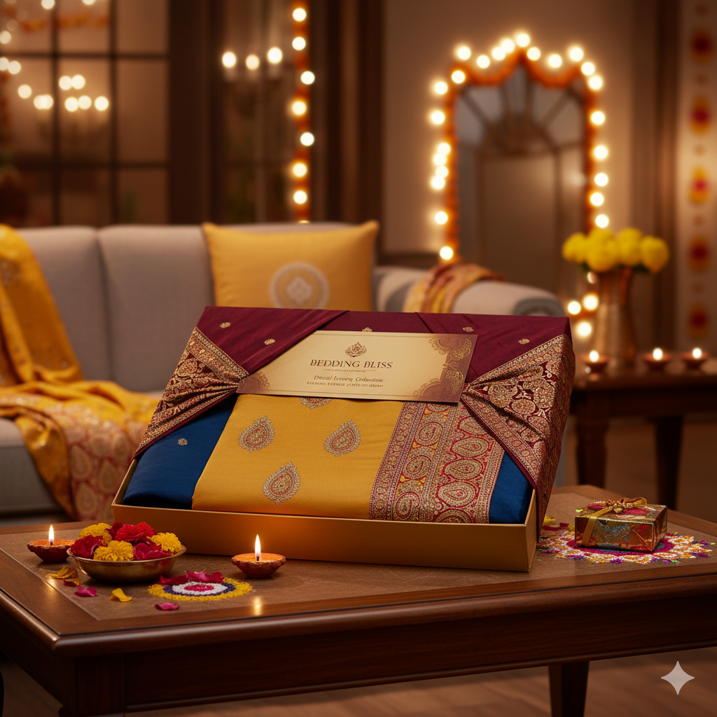 Special Diwali Gift Bedsheet Sets Online – Designer, Luxury & Cotton Options for 2025