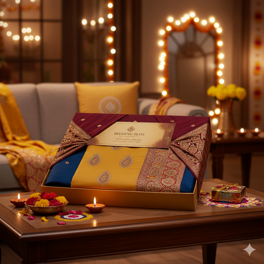 Special Diwali Gift Bedsheet Sets Online – Designer, Luxury & Cotton Options for 2025