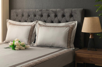 PATCH X EMBROIDERY WORK BEDSHEET 100% COTTON (3 PCS)