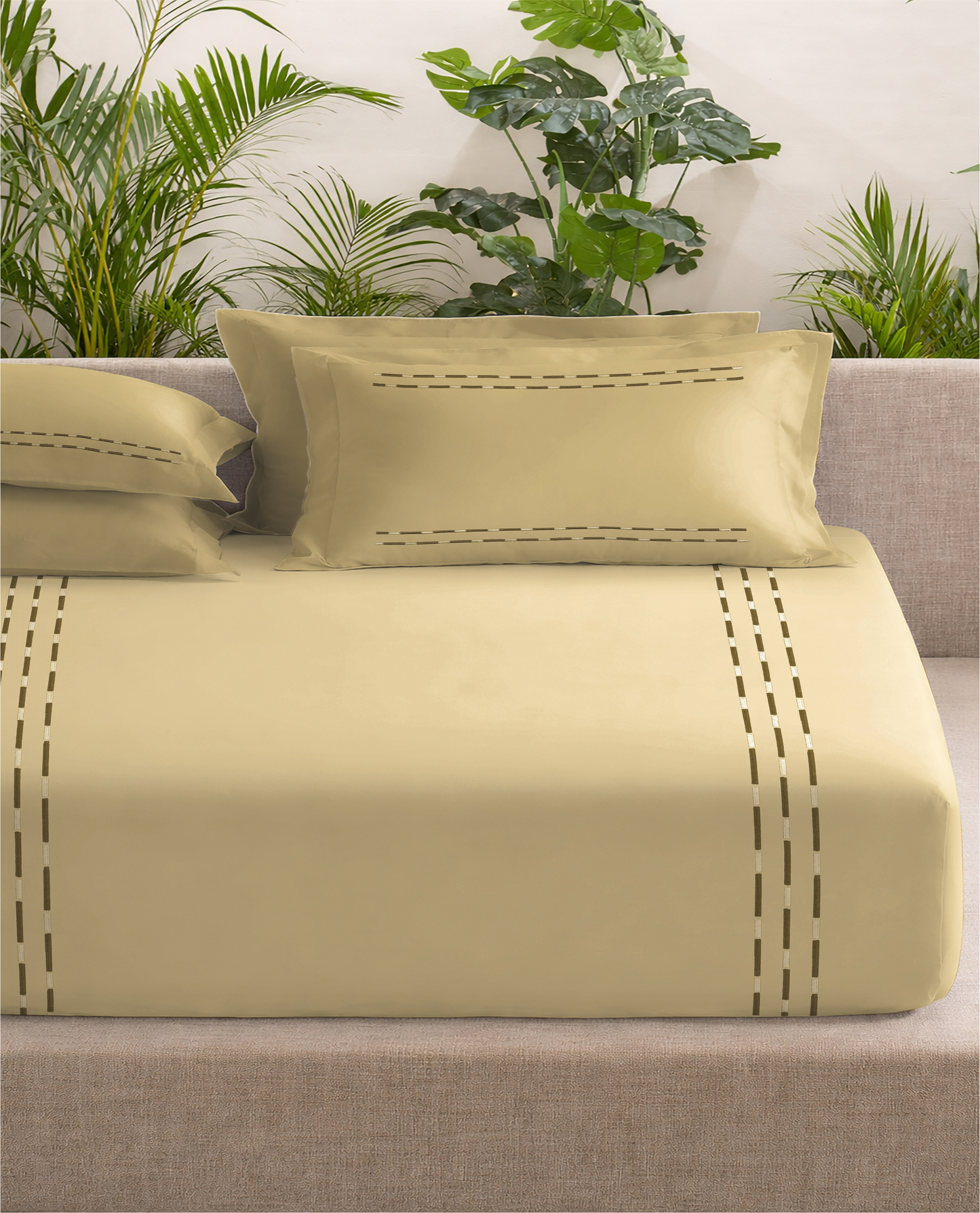 EMBROIDERY BEDSHEET 100% COTTON (3PCS)