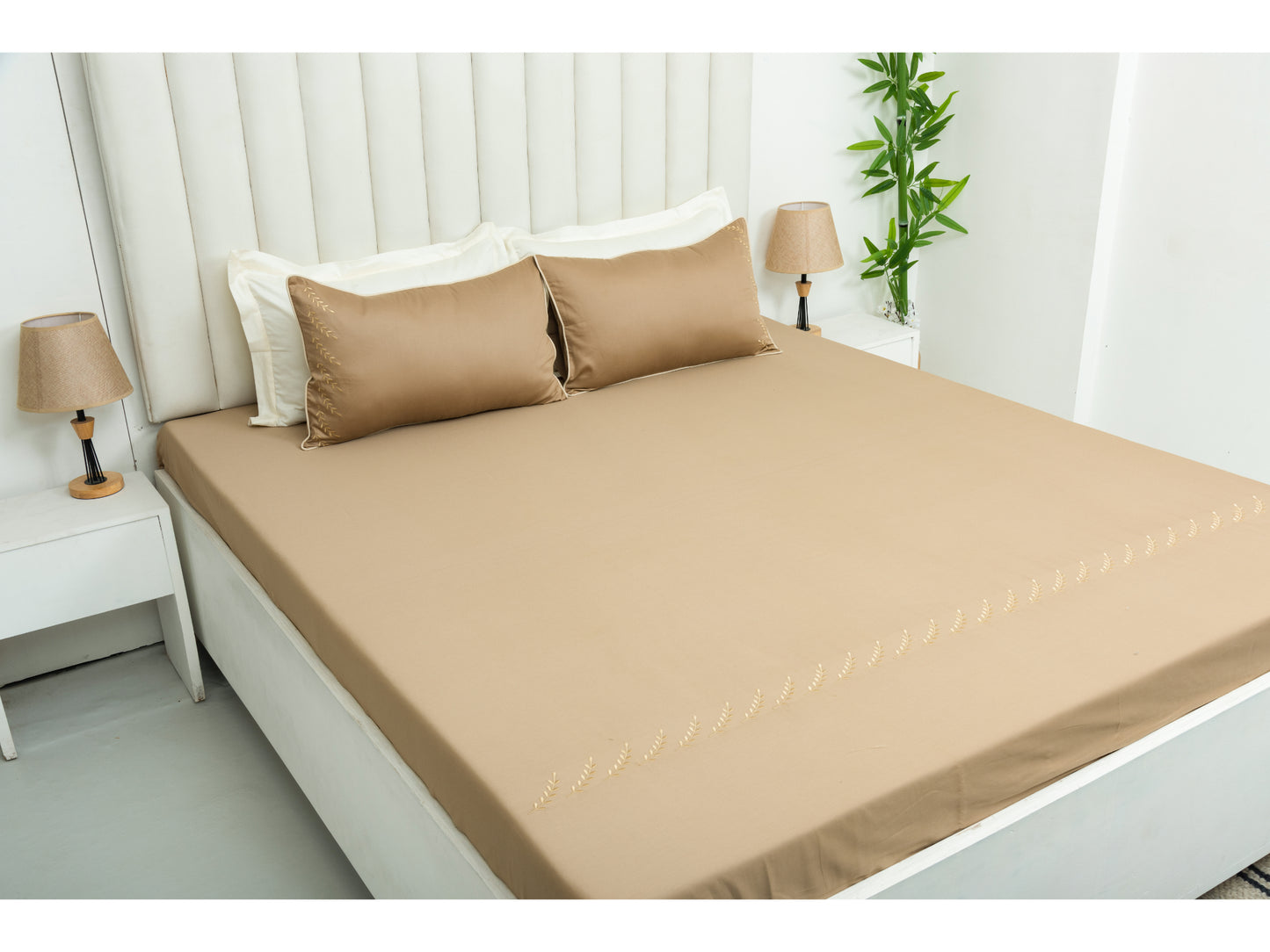 EMBROIDERY BEDSHEET 100% COTTON (3PCS)