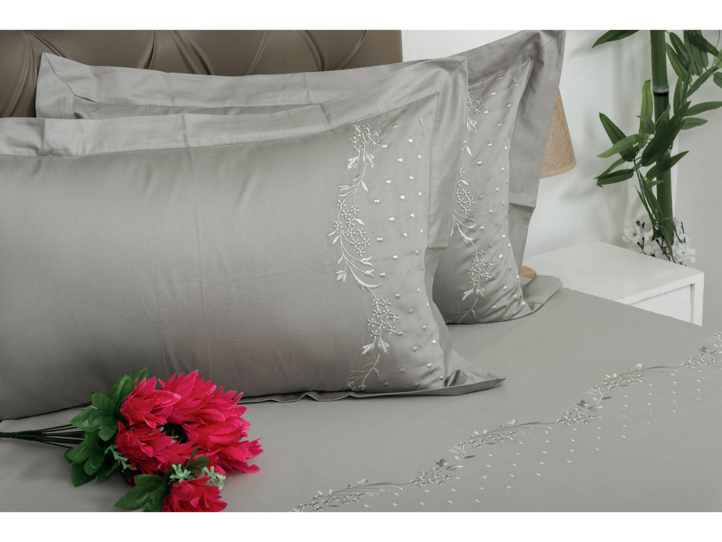 EMBROIDERY BEDSHEET 100% COTTON (3PCS)