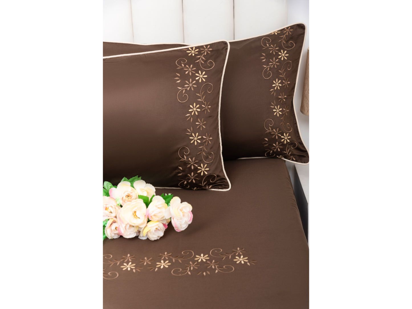 EMBROIDERY BEDSHEET 100% COTTON (3PCS)