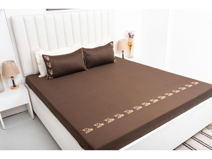 EMBROIDERY BEDSHEET 100% COTTON (3PCS)