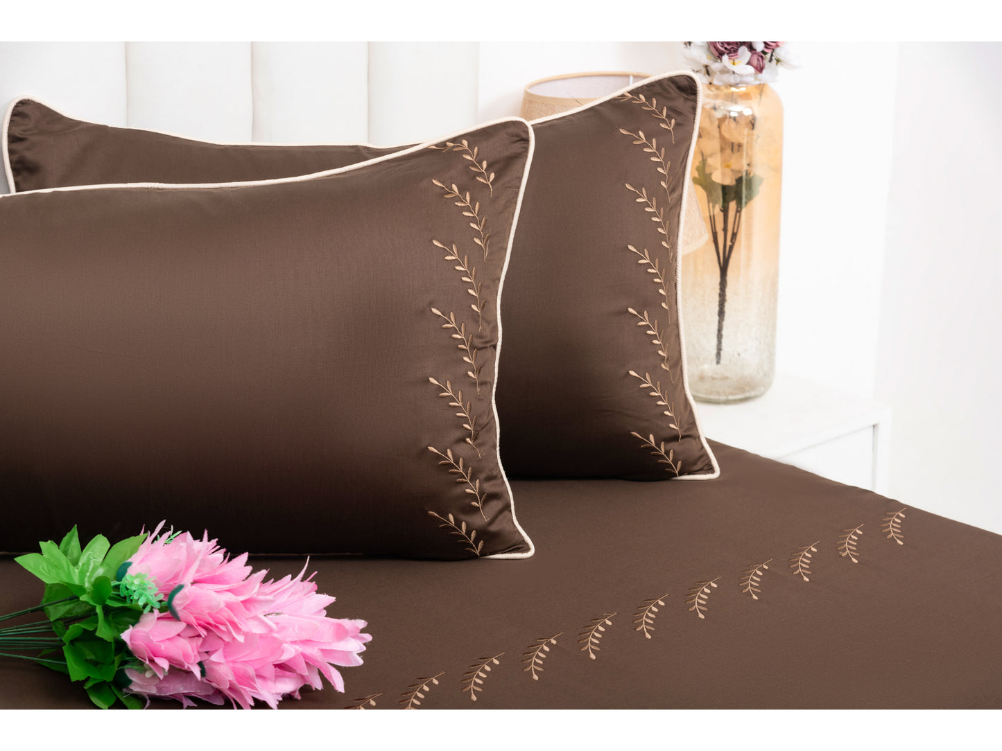 EMBROIDERY BEDSHEET 100% COTTON (3PCS)