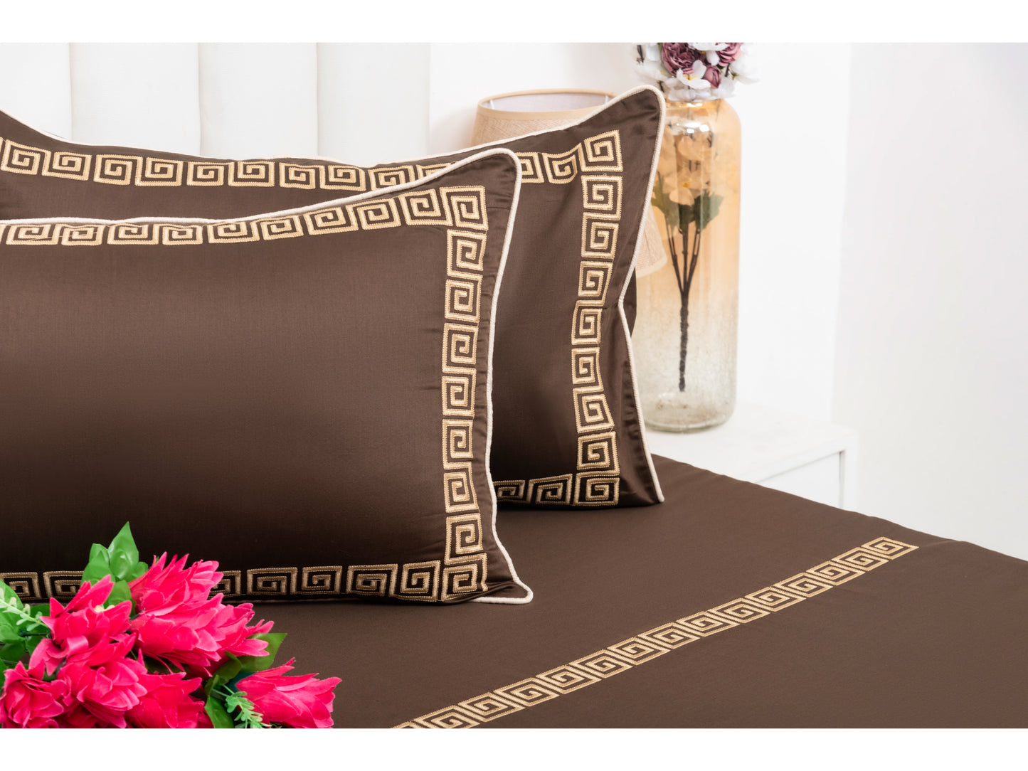 EMBROIDERY BEDSHEET 100% COTTON (3PCS)