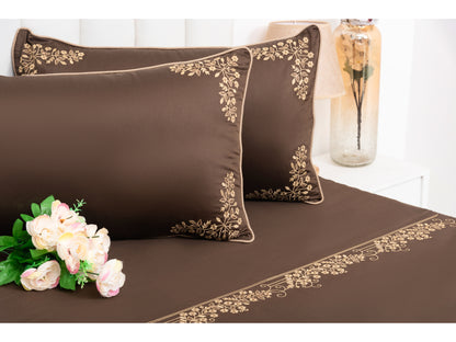 EMBROIDERY BEDSHEET 100% COTTON (3PCS)