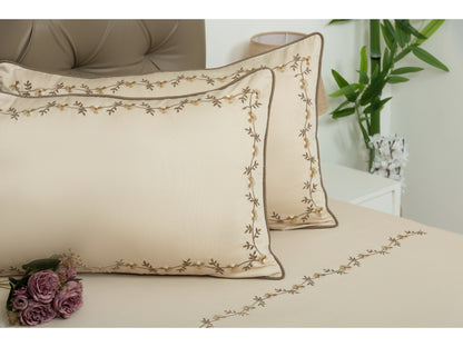 EMBROIDERY BEDSHEET 100% COTTON (3PCS)