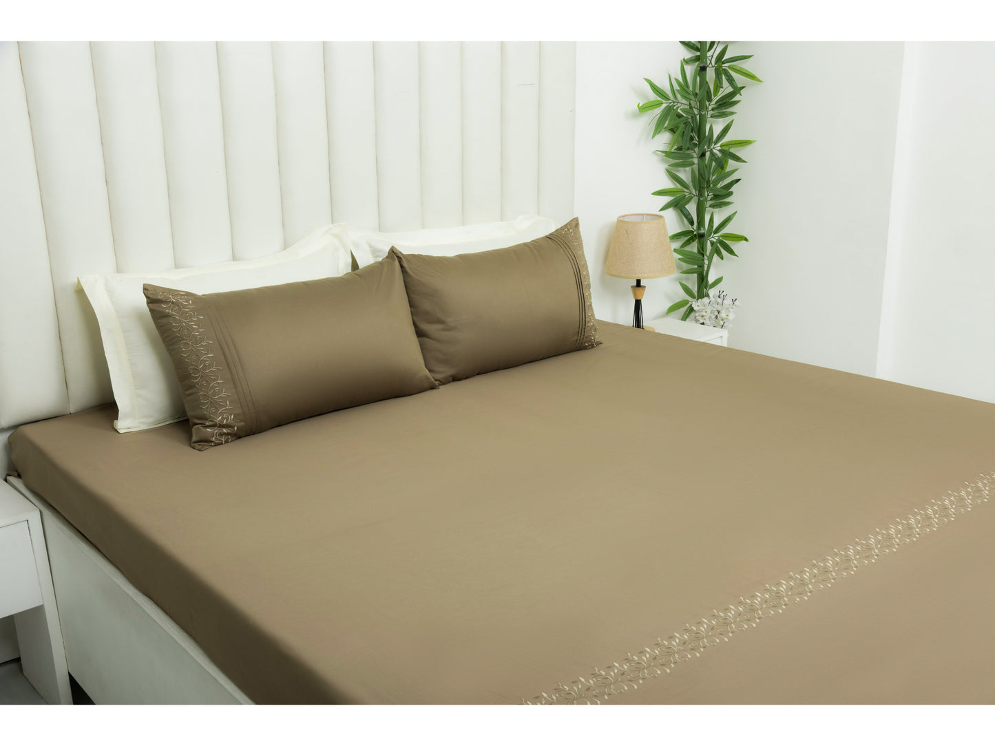 EMBROIDERY BEDSHEET 100% COTTON (3PCS)