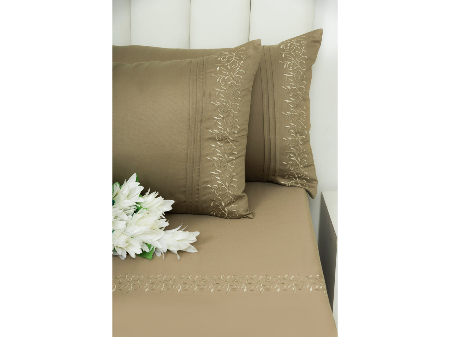 EMBROIDERY BEDSHEET 100% COTTON (3PCS)