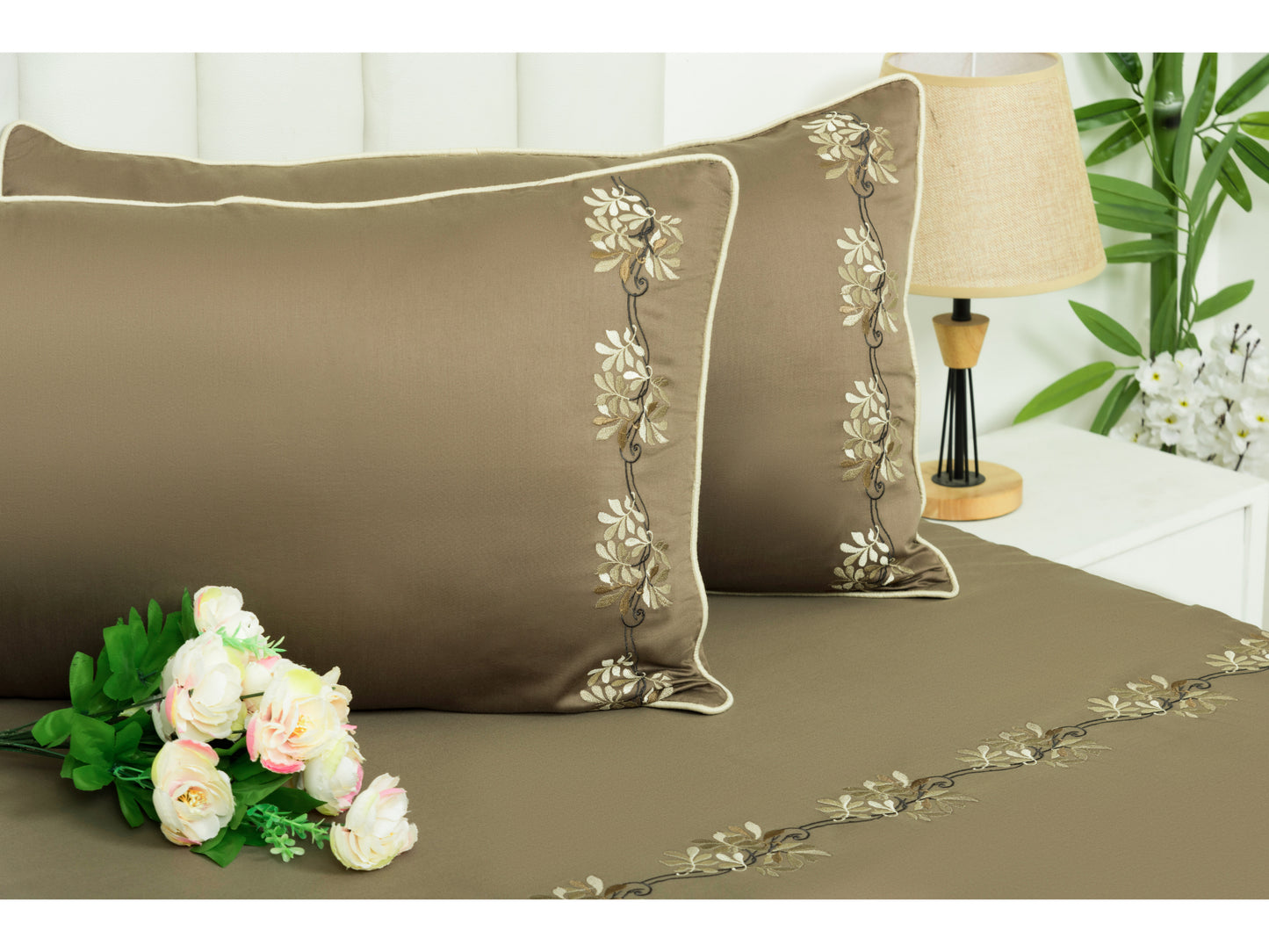 EMBROIDERY BEDSHEET 100% COTTON (3PCS)