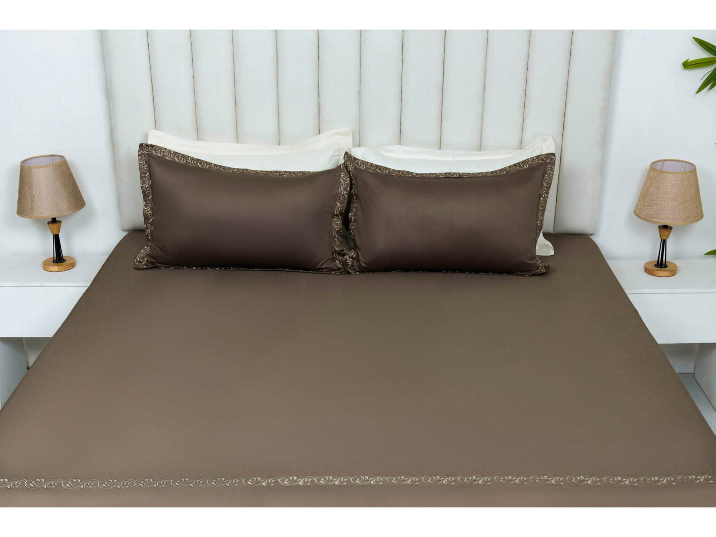 EMBROIDERY BEDSHEET 100% COTTON (3PCS)