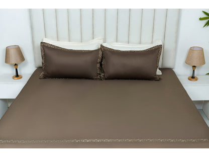 EMBROIDERY BEDSHEET 100% COTTON (3PCS)