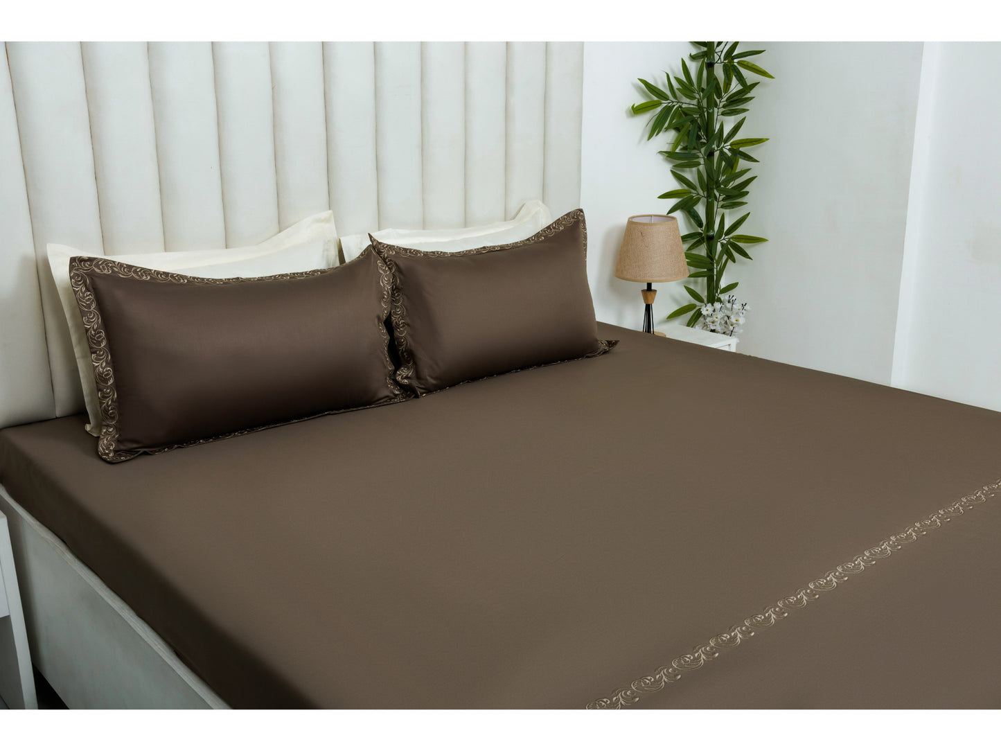 EMBROIDERY BEDSHEET 100% COTTON (3PCS)