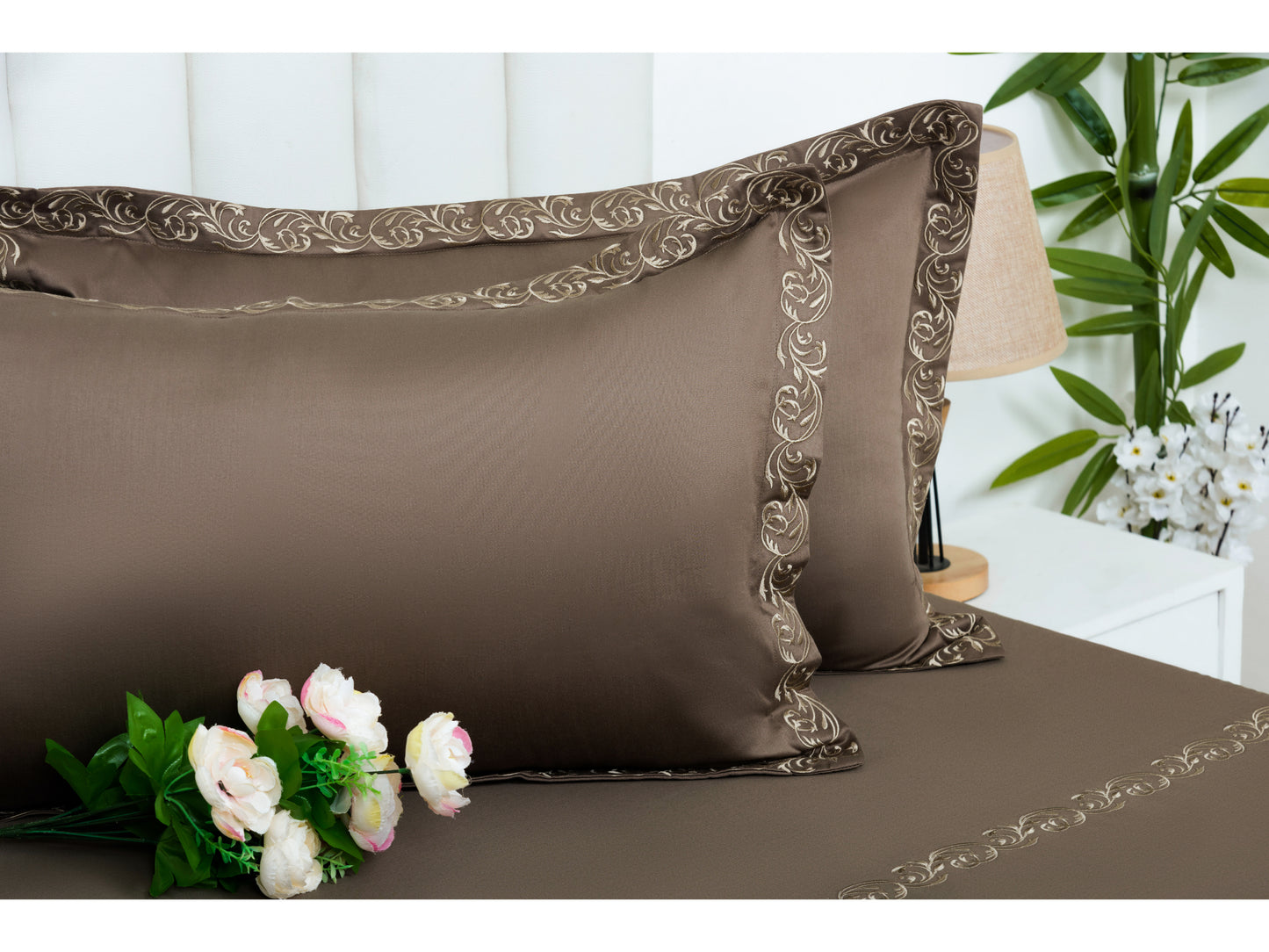 EMBROIDERY BEDSHEET 100% COTTON (3PCS)