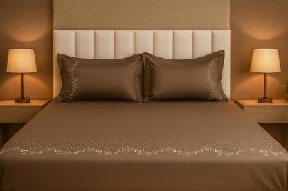 EMBROIDERY BEDSHEET 100% COTTON (3PCS)