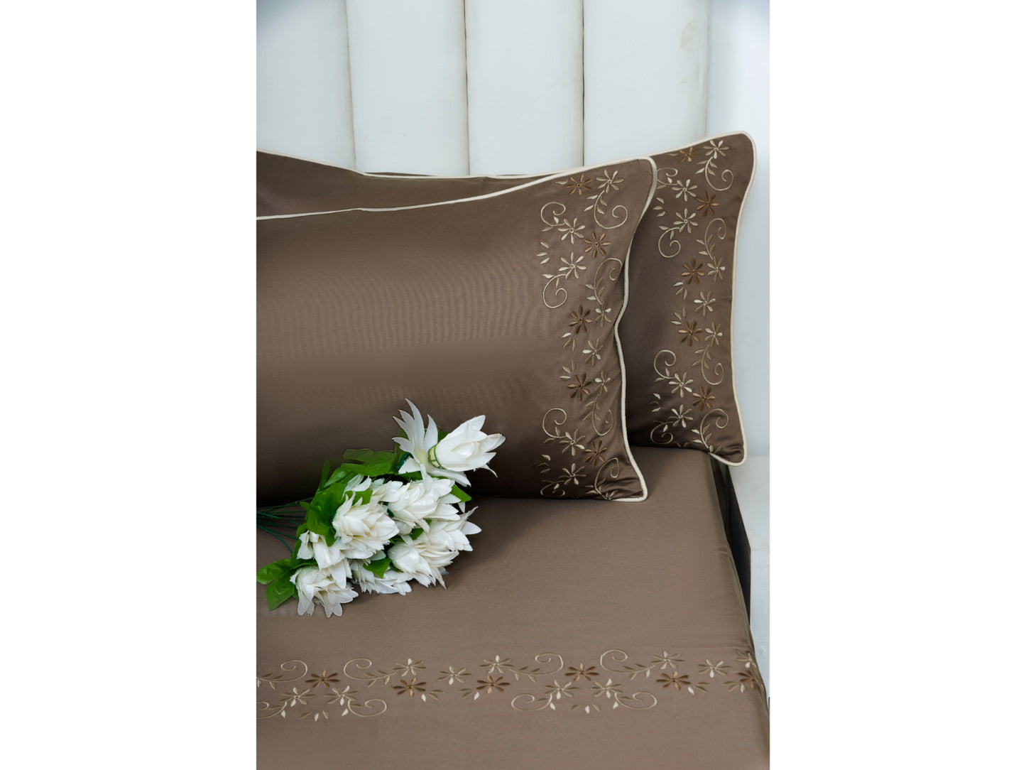 EMBROIDERY BEDSHEET 100% COTTON (3PCS)