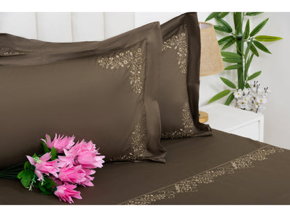 EMBROIDERY BEDSHEET 100% COTTON (3PCS)