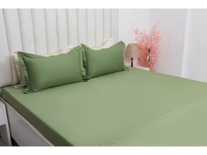 EMBROIDERY BEDSHEET 100% COTTON (3PCS)