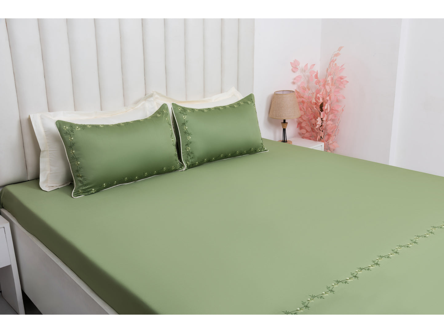 EMBROIDERY BEDSHEET 100% COTTON (3PCS)