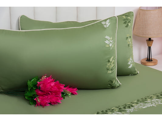EMBROIDERY BEDSHEET 100% COTTON (3PCS) - Bedding Bliss