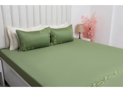 EMBROIDERY BEDSHEET 100% COTTON (3PCS)