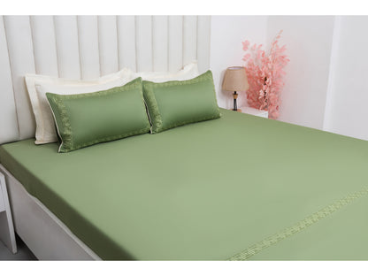 EMBROIDERY BEDSHEET 100% COTTON (3PCS)