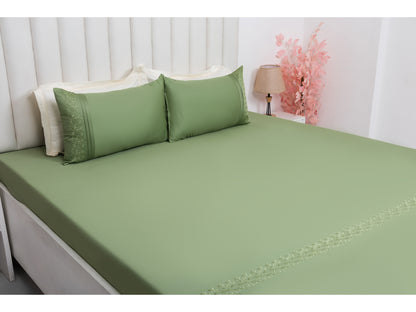 EMBROIDERY BEDSHEET 100% COTTON (3PCS)