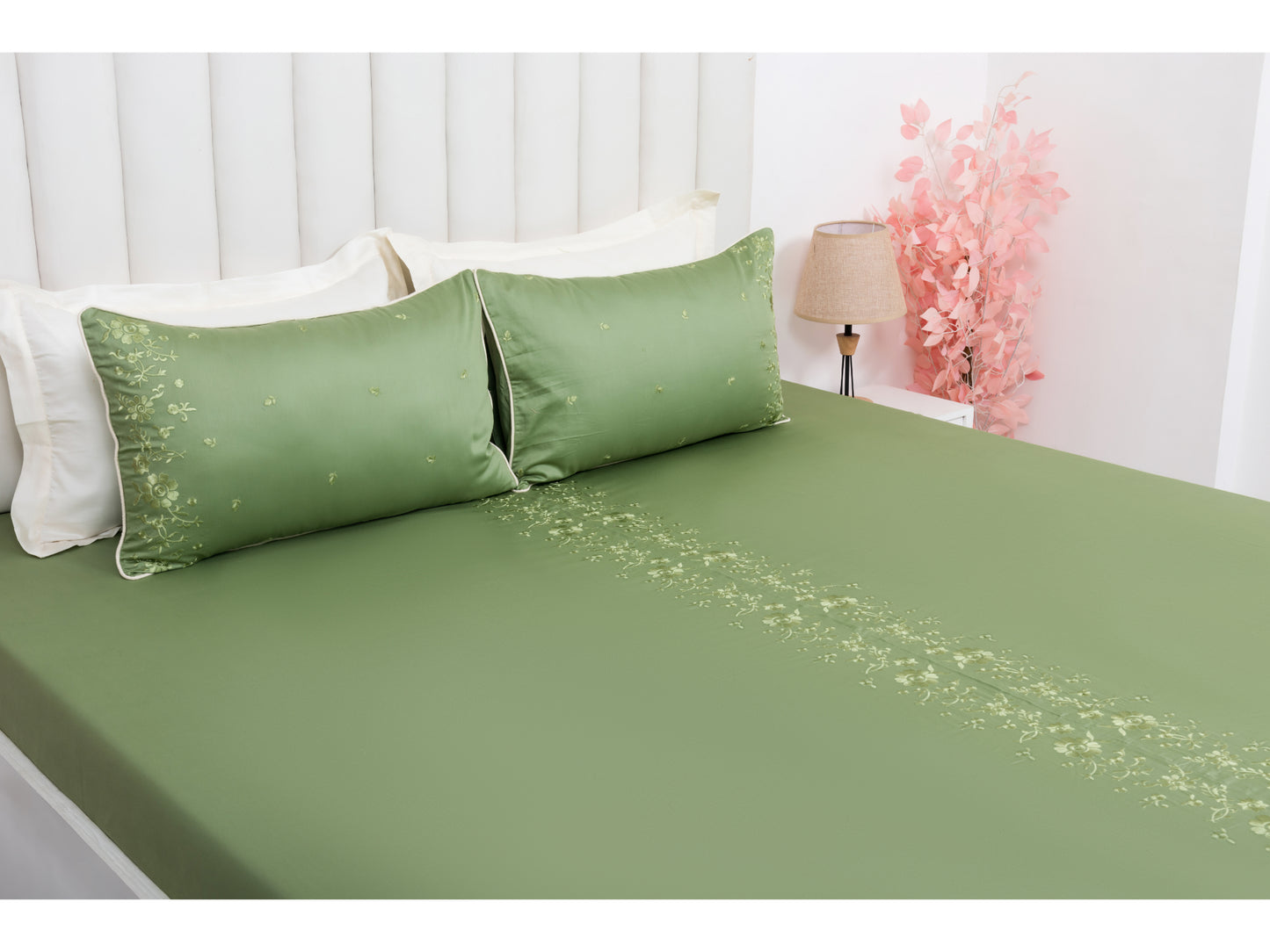 EMBROIDERY BEDSHEET 100% COTTON (3PCS)