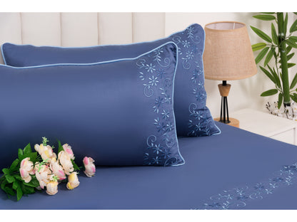 EMBROIDERY BEDSHEET 100% COTTON (3PCS)