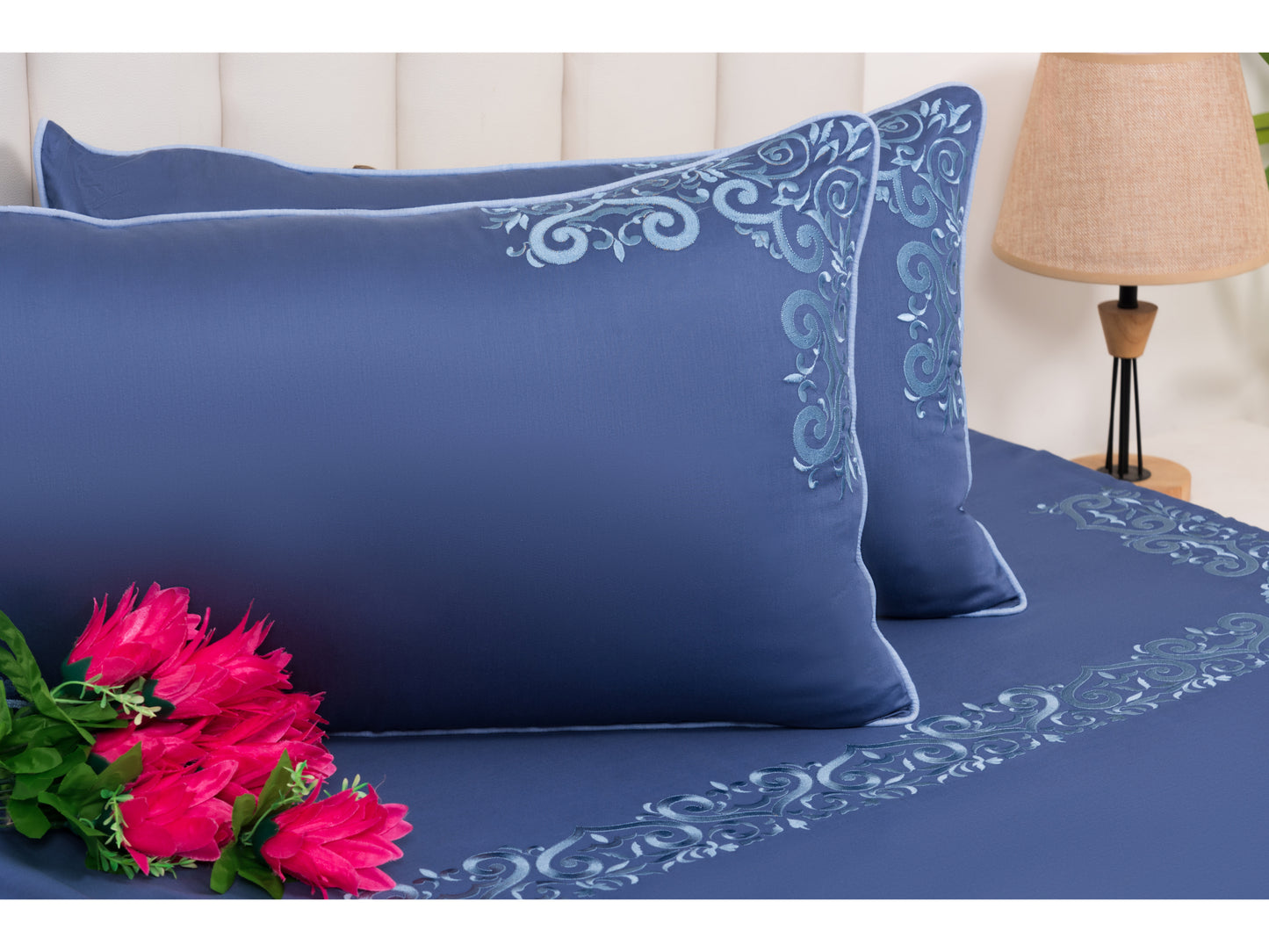 EMBROIDERY BEDSHEET 100% COTTON (3PCS)