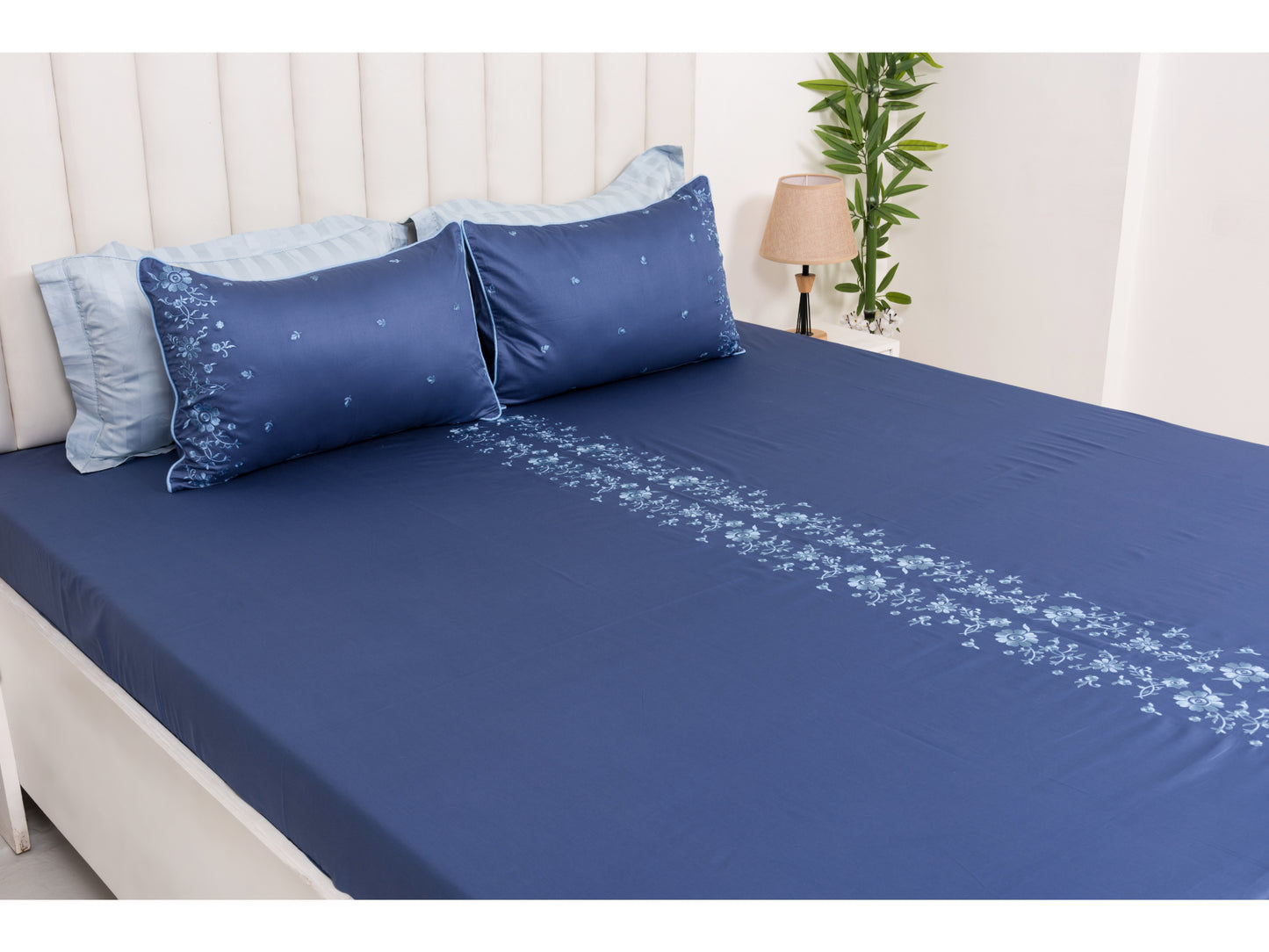 EMBROIDERY BEDSHEET 100% COTTON (3PCS)