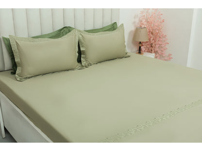 EMBROIDERY BEDSHEET 100% COTTON (3PCS)