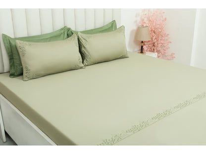 EMBROIDERY BEDSHEET 100% COTTON (3PCS)