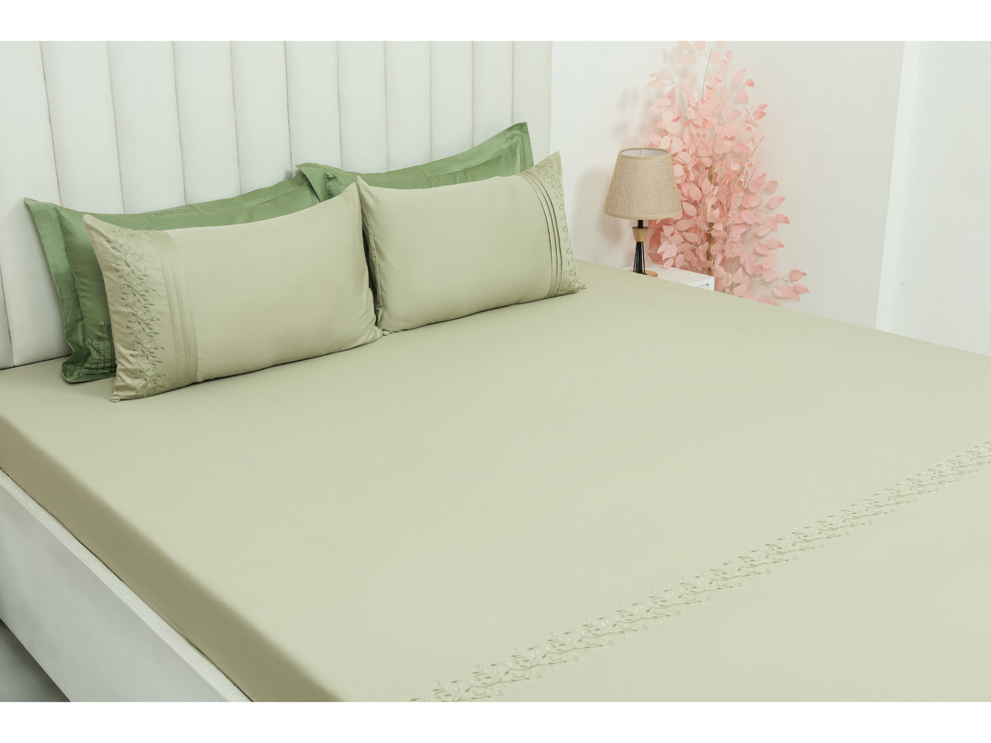 EMBROIDERY BEDSHEET 100% COTTON (3PCS)