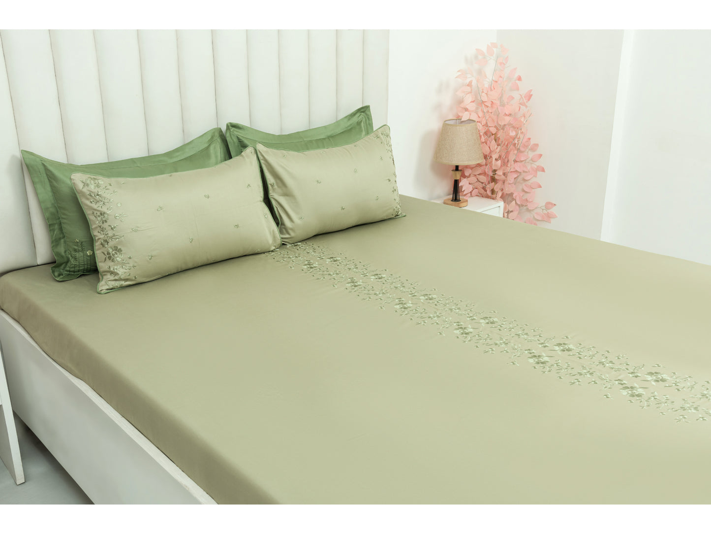 EMBROIDERY BEDSHEET 100% COTTON (3PCS)