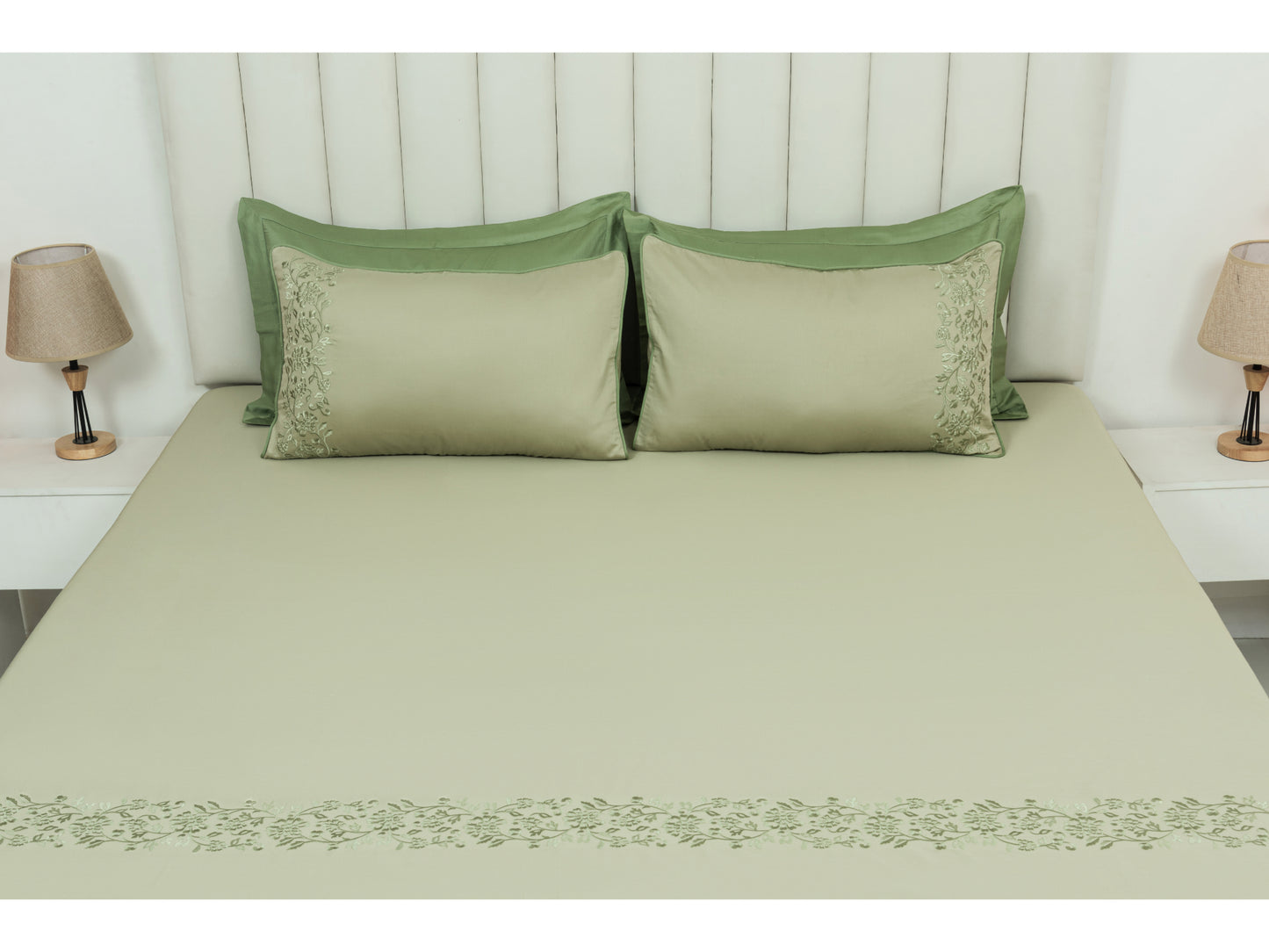 EMBROIDERY BEDSHEET 100% COTTON (3PCS)