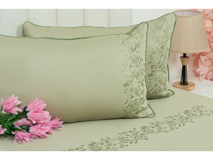 EMBROIDERY BEDSHEET 100% COTTON (3PCS)