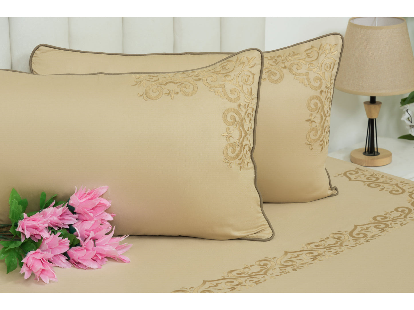 EMBROIDERY BEDSHEET 100% COTTON (3PCS)