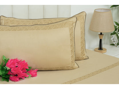 EMBROIDERY BEDSHEET 100% COTTON (3PCS)
