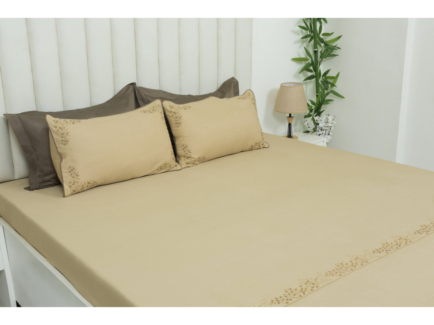 EMBROIDERY BEDSHEET 100% COTTON (3PCS)