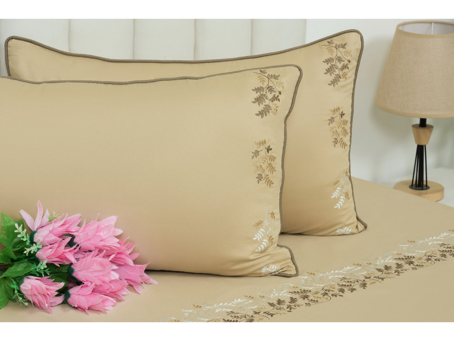 EMBROIDERY BEDSHEET 100% COTTON (3PCS)