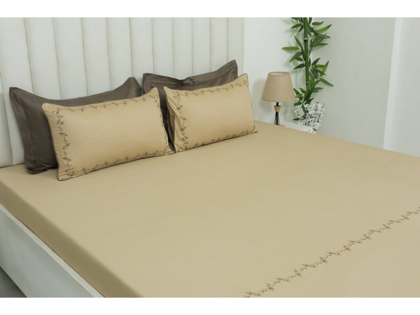 EMBROIDERY BEDSHEET 100% COTTON (3PCS)