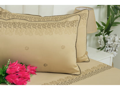 EMBROIDERY BEDSHEET 100% COTTON (3PCS)