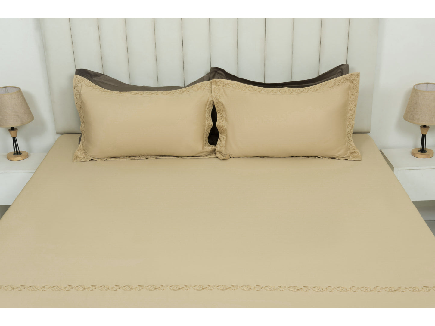 EMBROIDERY BEDSHEET 100% COTTON (3PCS)