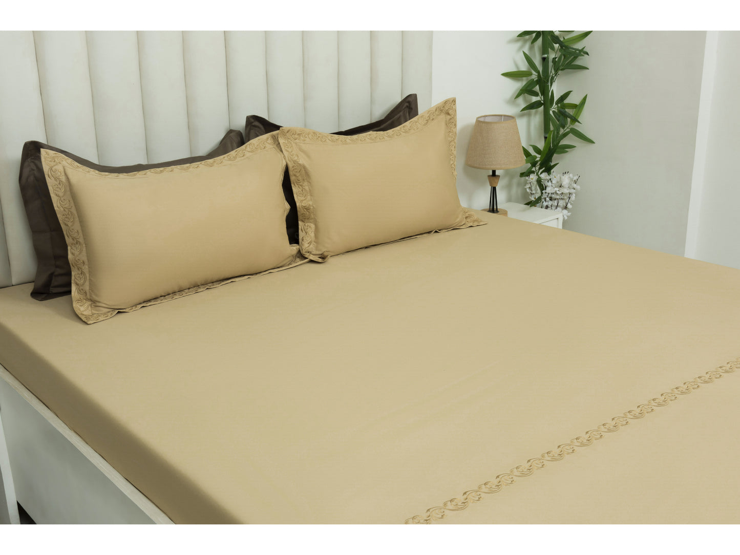 EMBROIDERY BEDSHEET 100% COTTON (3PCS)