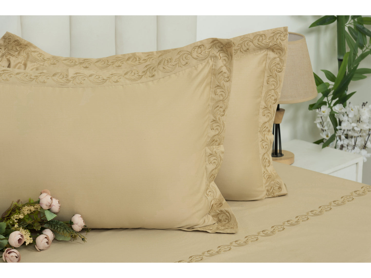 EMBROIDERY BEDSHEET 100% COTTON (3PCS)