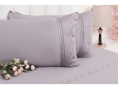 EMBROIDERY BEDSHEET 100% COTTON (3PCS)