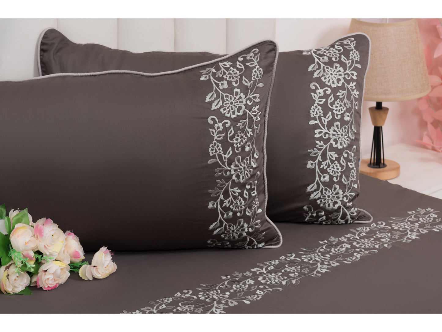 EMBROIDERY BEDSHEET 100% COTTON (3PCS)